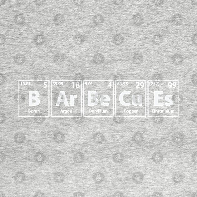 Barbecues (B-Ar-Be-Cu-Es) Periodic Elements Spelling by cerebrands